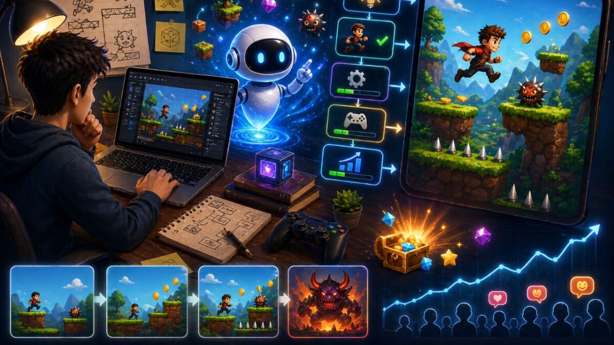 Create addictive games using AI tools without writing code
