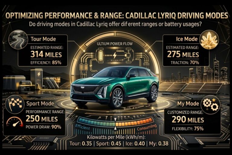 Do the driving modes in cadillac lyriq offer different ranges or battery usages? 2026 Guide do the driving modes in cadillac lyriq offer different ranges or battery usages?
