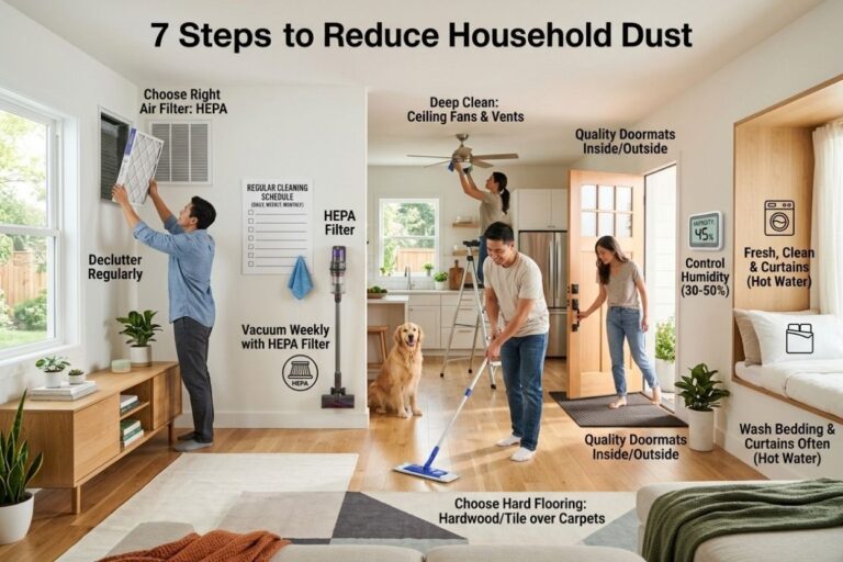 7 Ways To Reduce Dust